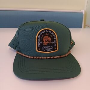 Relentless Betrayal Hat Green Snap Back Skilled Sailors Skull Mesh Trucker NWOT